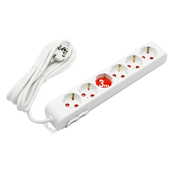 Mutlusan Rı-tech ( 6lı & 3mt. ) Uzatma Kablo & Topraklı Grup Priz ( Ritech ) ( 001 175 610002 03 00 )