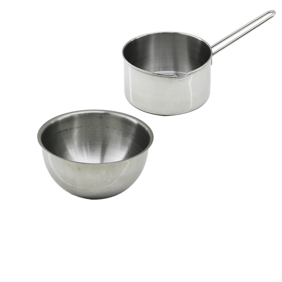 Krt-1076 ( 2pcs Set ) Paslanmaz Çelik ( Cheff Sütlük & Sosluk=14cm & Derin Kap=17cm )