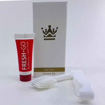 Private 100 Adet Kutulu Otel Bakım Seti Diş seti Poşetli Diş Macunu + Diş Fırçası