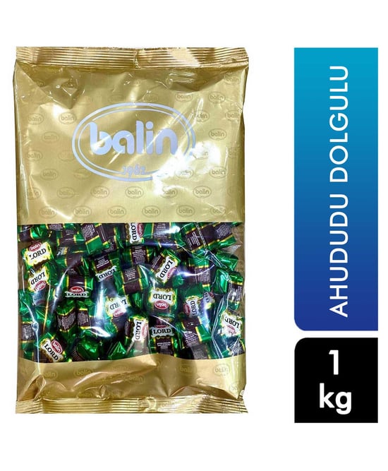 Balin Lord Bitter Çikolata 1 Kg Ahududu Dolgulu