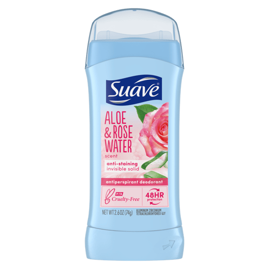 Suave Antiperspirant&deodorant Stick Aloe & Rose Water 74 G