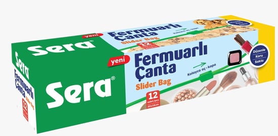 Sera Fermuarlı Çanta 12'li