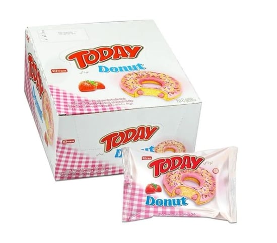 Elvan Today Donut Kek Çilekli 35 Gr.