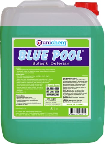 Blue Pool Dish Bulaşık Deterjanı 5 L