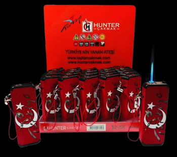 Hunter 32-58 Ayyıldızlı İpli Işıklı Jet Çakmak