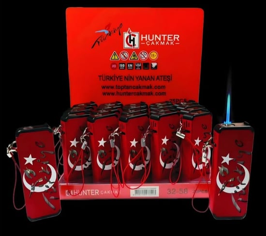 Hunter 32-58 Ayyıldızlı İpli Işıklı Jet Çakmak