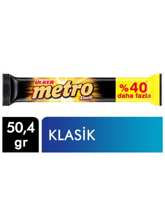 Ülker Metro Çikolata 50,4 Gr X 18'li Paket