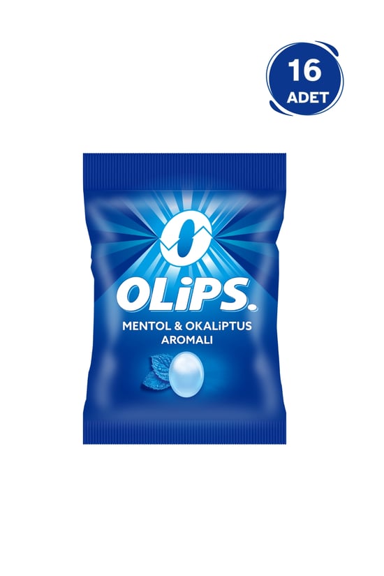 Olips Poşet Mentol Okaliptus 76GR Şeker 16'lı Adet