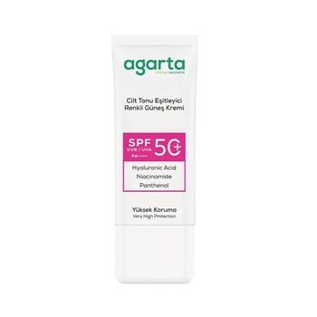 Agarta Güneş Kremi Cilt Tonu Eşitleyici Spf 50 50 Ml