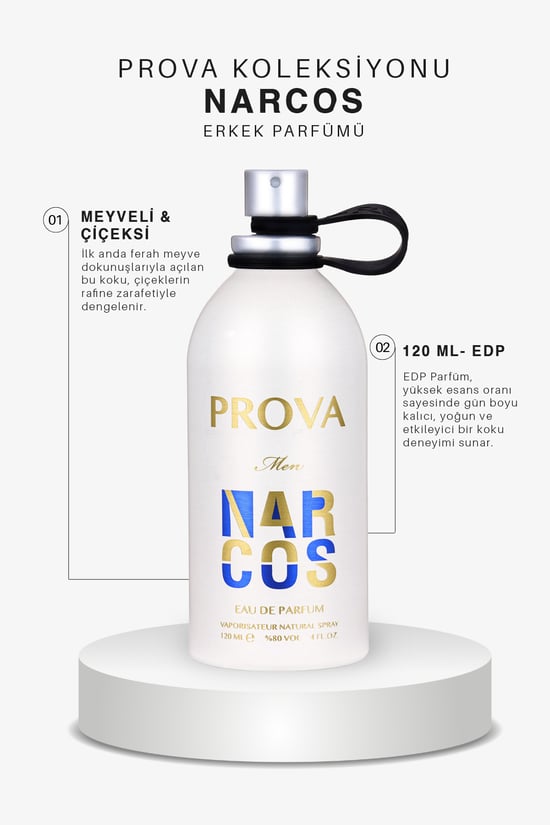 Prova Narcos Edp Çiçeksi Meyveli Erkek Parfüm 120 Ml