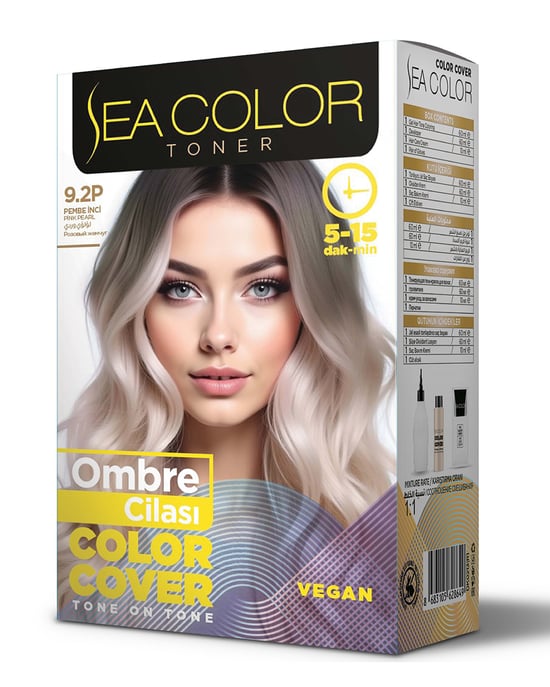 Sea Color Ombre Cilası Set Saç Boyası 9.2p Pembe İnci