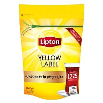 Lipton Yellow Label Jumbo Demlik Poşet Çay 20 Gr 35'li