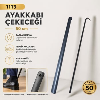 Hagiki 50 Cm Metal Ayakkabı Çekeceği Kerata