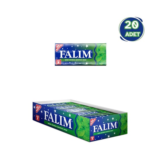 Falım Nane Aromalı Sakız 7 Gr - 20 Adet