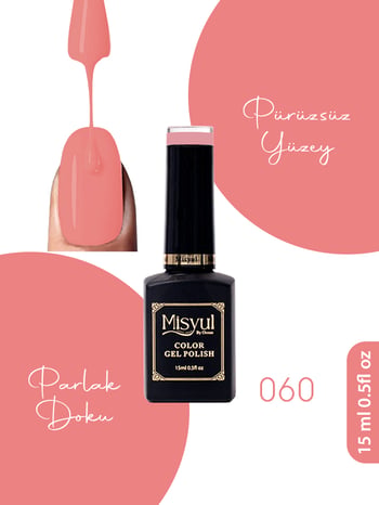 Misyul Uv Led Kalıcı Oje Nail Art 15 Ml 060