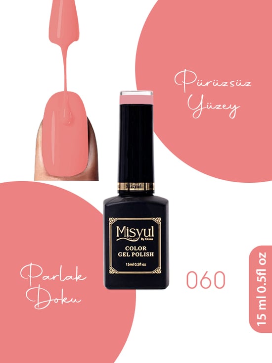 Misyul Uv Led Kalıcı Oje Nail Art 15 Ml 060