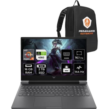 HP Victus 16 Ryzen 5 7640HS RTX 4060 16GB RAM 2TB SSD 16.1" FHD 144Hz FreeDOS 7Z4M8EAPN310 Gaming La