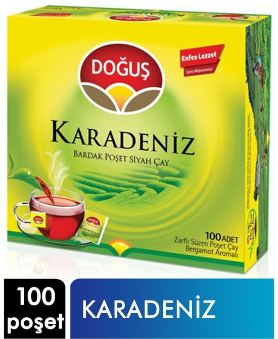 Doğuş Süzen Poşet Çay 100 Poşet Karadeniz