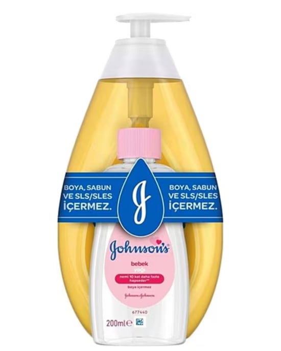 Johnsons Baby Şampuan 750 Ml + 200 Ml Bebek Yağı