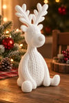 Örgü Geyik Figürü – Rahatlatıcı Noel Dekorasyonu