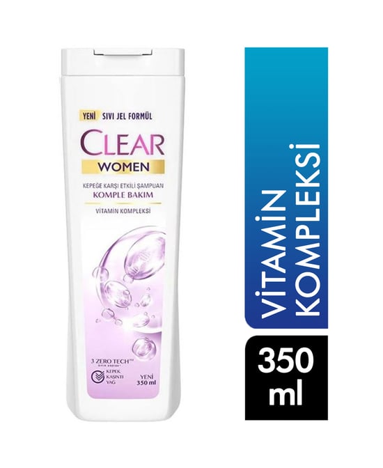 Clear Şampuan 350 ml Women Vitamin Kompleksi