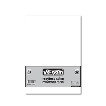 İnura Global Ve-gam A4 ( 40pcs ) ( Çizgisiz ) Parşömen Kağıdı