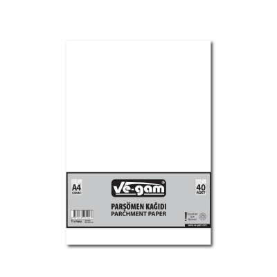İnura Global Ve-gam A4 ( 40pcs ) ( Çizgisiz ) Parşömen Kağıdı