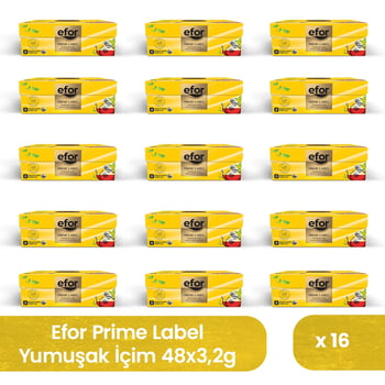 Efor Prime Label Demlik Poşet Siyah Çay 3,2 Gr X 48 Adet -16'lı Koli