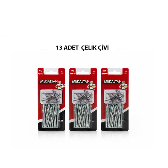 Medalyan Dl-23 ( 4x60 ) ( 13pcs ) ( Beton ) Çelik Çivi