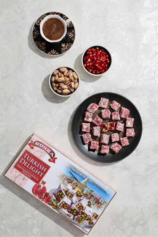 Antep Fıstıklı Nar Aromalı Lokum 400 Gr