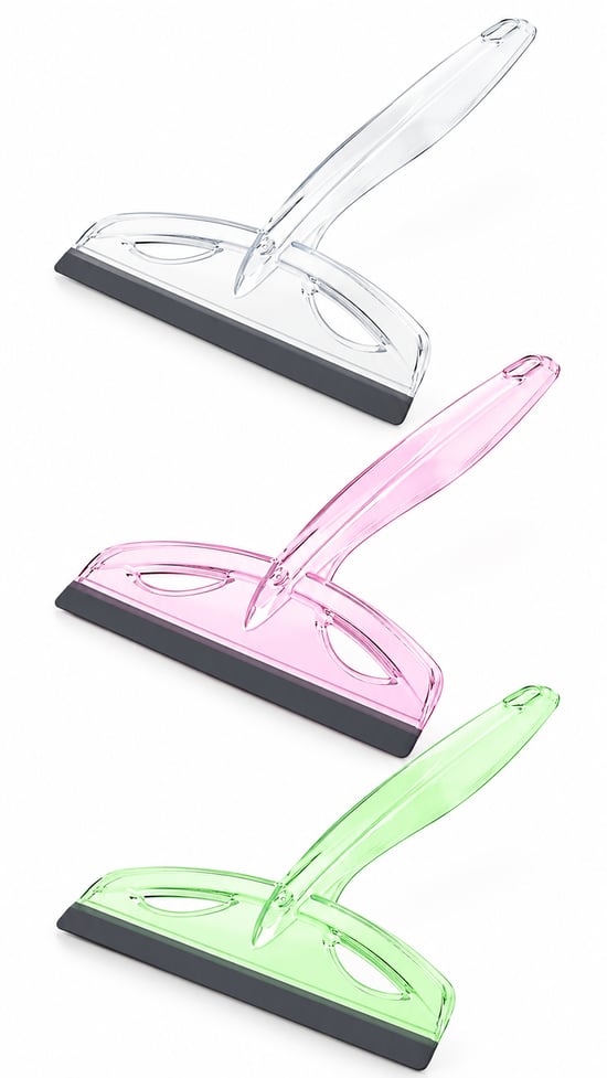 Şeffaf Camsil - Su Çekici Cam Çek - Ekstra Güçlü Silikon Suyu Tutan - Tezgah Çek Çek - 20cm Genişlik