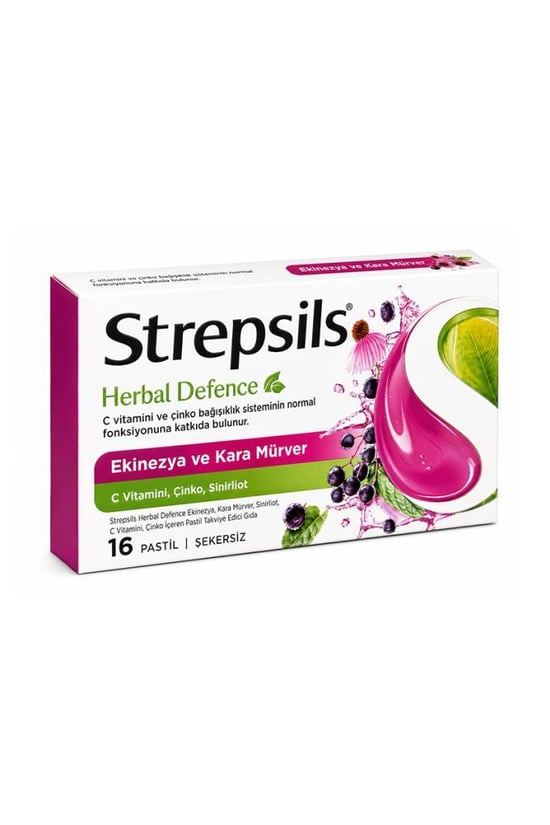 Strepsils Herbal Defence Karamürver & Ekinezya 16 Pastil