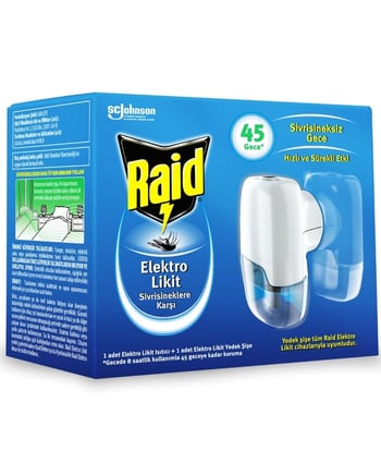 Raid Elektro Likit Makine + 45 Gecelik Yedek