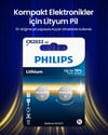 Philips Cr2032 3v Lityum Düğme Pil,saat ve Kumanda Pili - Dl2032 Muadili 2'li Blister