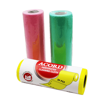 Acord Softtex-415 ( 20pcs ) ( Rulo ) Perforated ( Sarı & Renkli ) Bez