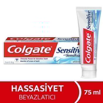 Colgate Sensitive Sensifoam Beyazlatıcı Diş Macunu 75 Ml