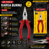 Gk Tools ( Kırmızı & Şeffaf ) ( 7'' ) ( Saplı ) Kargaburnu ( 180mm)