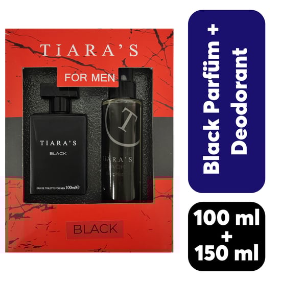 Tiaras Men 100 Ml Black - 150 Ml Body Mist