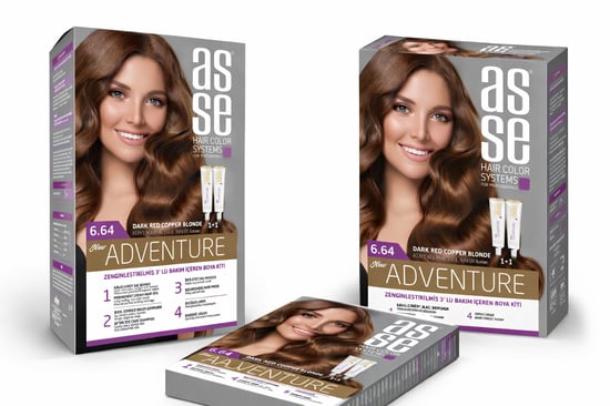 Asse Set Boya No: 6.64 50+50 Ml Koyu Kumral Kızıl Bakır