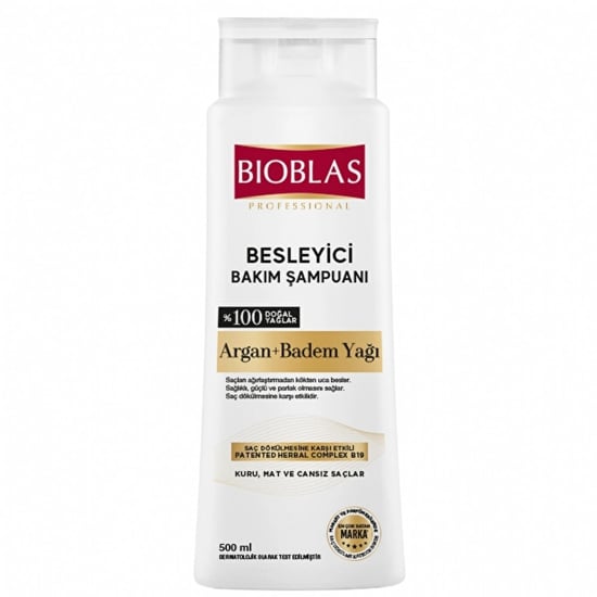 Bioblas Şampuan Argan Badem Yağ 500 Ml
