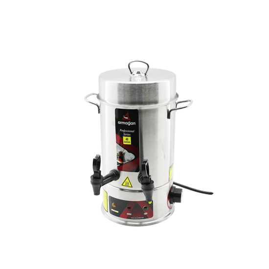 Armağan ( 40 Bardak ) Çay Otomatı ( Elektrikli ) Semaver Çay Makinesi ( Çift Musluk ) ( 4lt ) ( 1000w ) ( 4.5a )