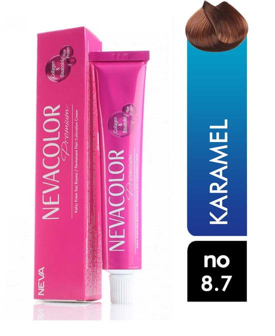 Nevacolor Premium Tüp Saç Boyası Karamel 8.07