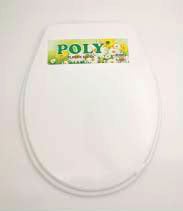Poly Et-011 Beyaz Yumuşak Klozet Kapak Büyük Puf