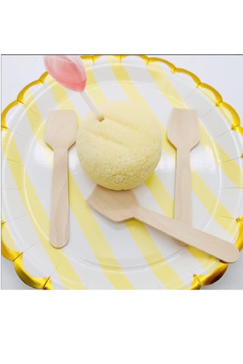 Roll-up Doğa Dostu Ahşap Dondurma Kaşığı 100 Adet Paket