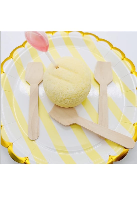 Roll-up Doğa Dostu Ahşap Dondurma Kaşığı 100 Adet Paket