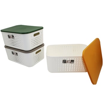Lova Lv-361 ( 13.4 Lt ) Bubble Organizer Kulplu Kapaklı Kutu Plastik 26.1x37.4x16.4cm
