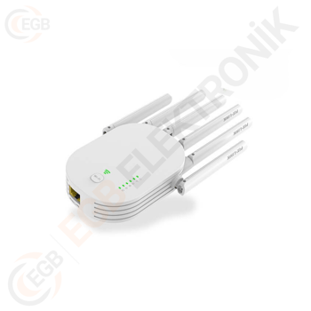 Gab-wr60t 6 Anten Access Poınt Repeater Router 1200mbps