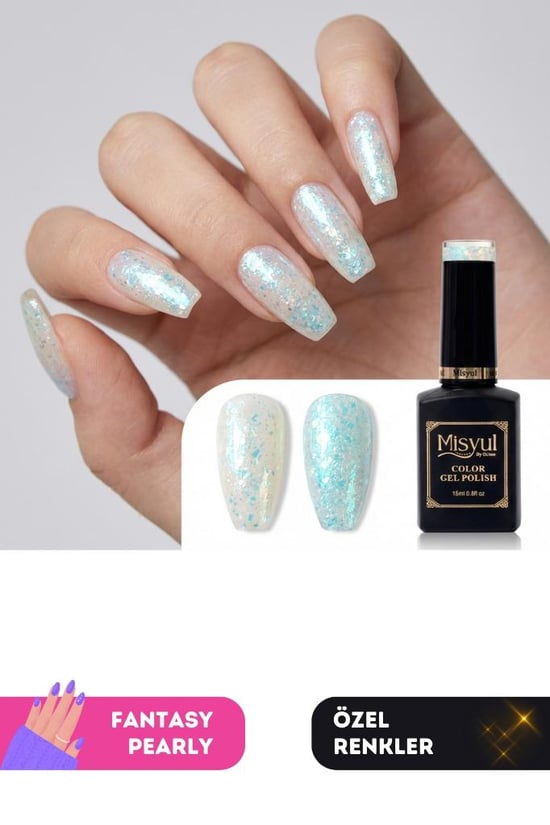 Misyul Uv Led Kalıcı Oje Nail Art 15 Ml Fantasy Pearly P01