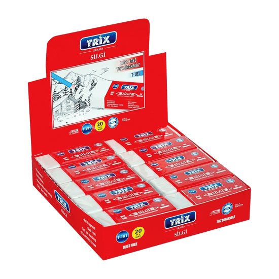 Trix T-181 ( Büyük ) Beyaz Silgi ( Toz Bırakmaz)