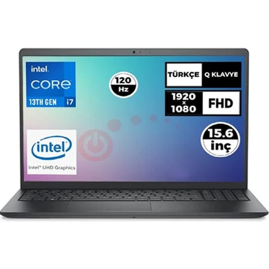 Dell Vostro 3530 Intel Core I7-1355U 32GB 1tb SSD 15.6" Fhd 120Hz Freedos Taşınabilir Bilgisayar N16